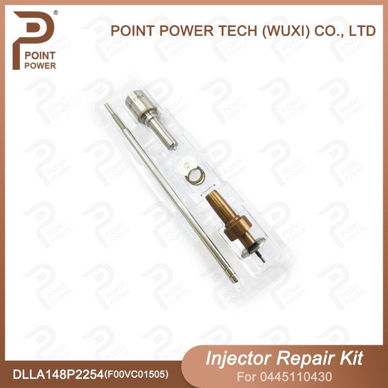 Kit de reparação de injetores Bosch para 0445110430 com bocal DLLA148P2254 e válvula F00VC01505