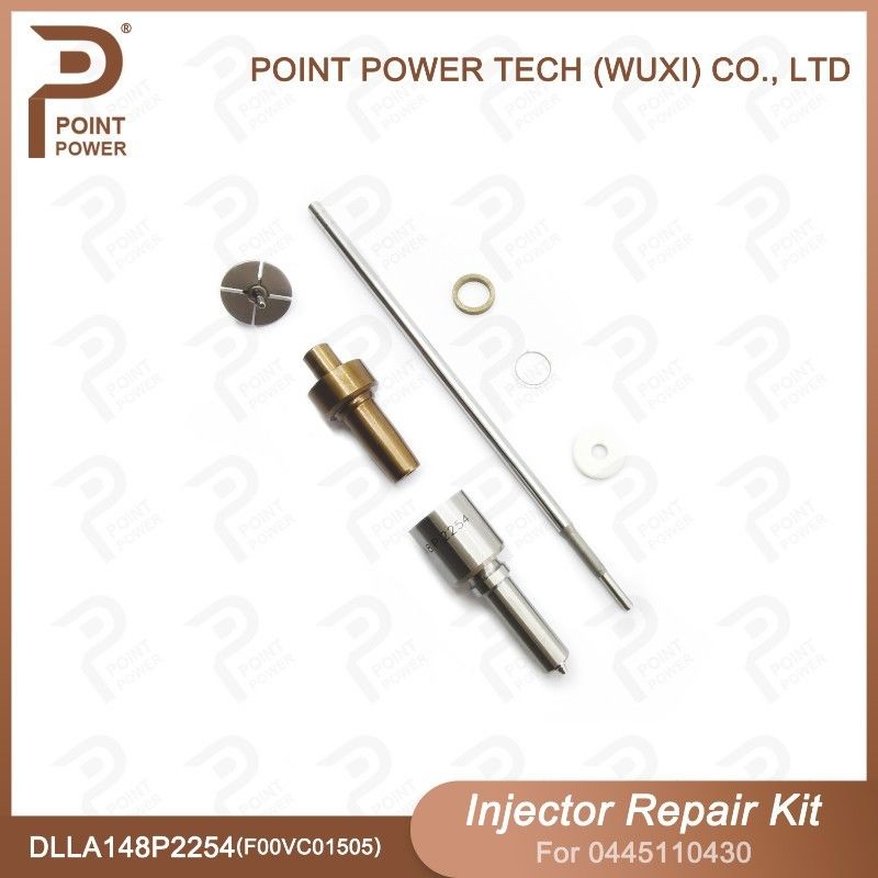 Kit de reparação de injetores Bosch para 0445110430 com bocal DLLA148P2254 e válvula F00VC01505