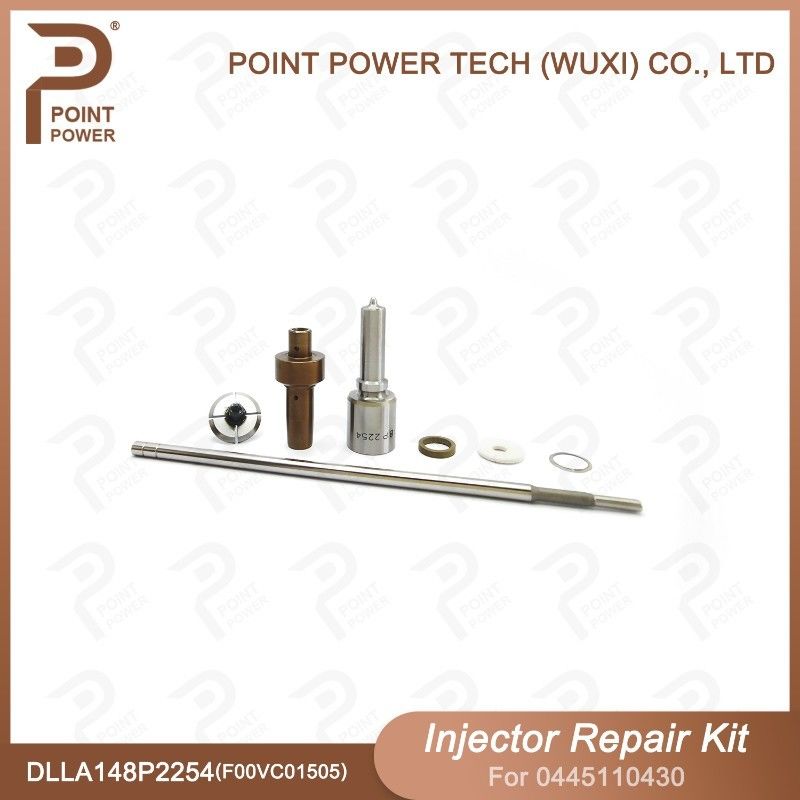 Kit de reparação de injetores Bosch para 0445110430 com bocal DLLA148P2254 e válvula F00VC01505
