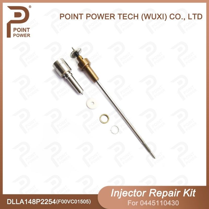 Kit de reparação de injetores Bosch para 0445110430 com bocal DLLA148P2254 e válvula F00VC01505