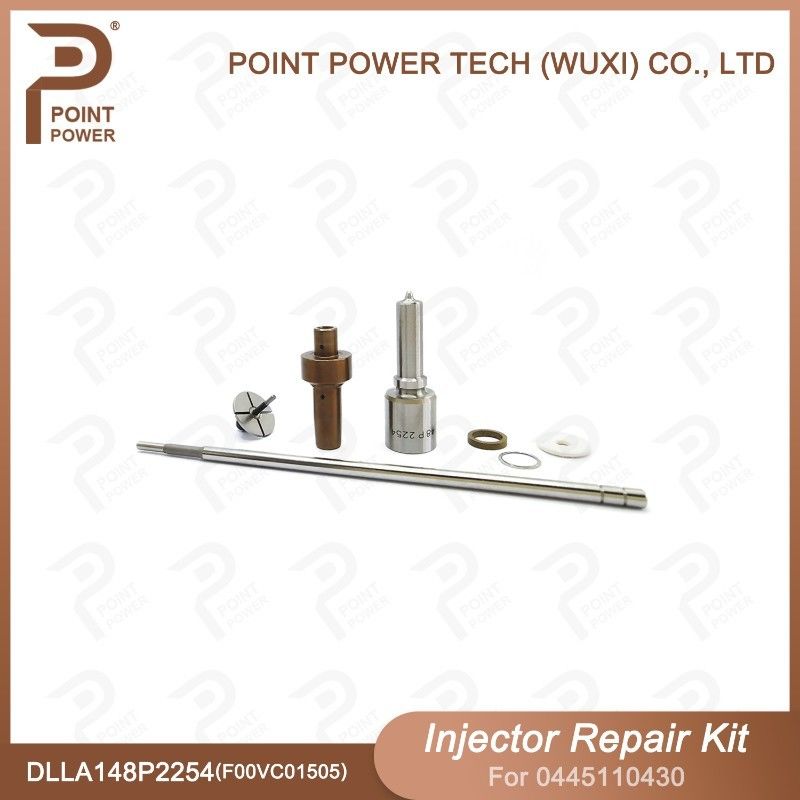 Kit de reparação de injetores Bosch para 0445110430 com bocal DLLA148P2254 e válvula F00VC01505