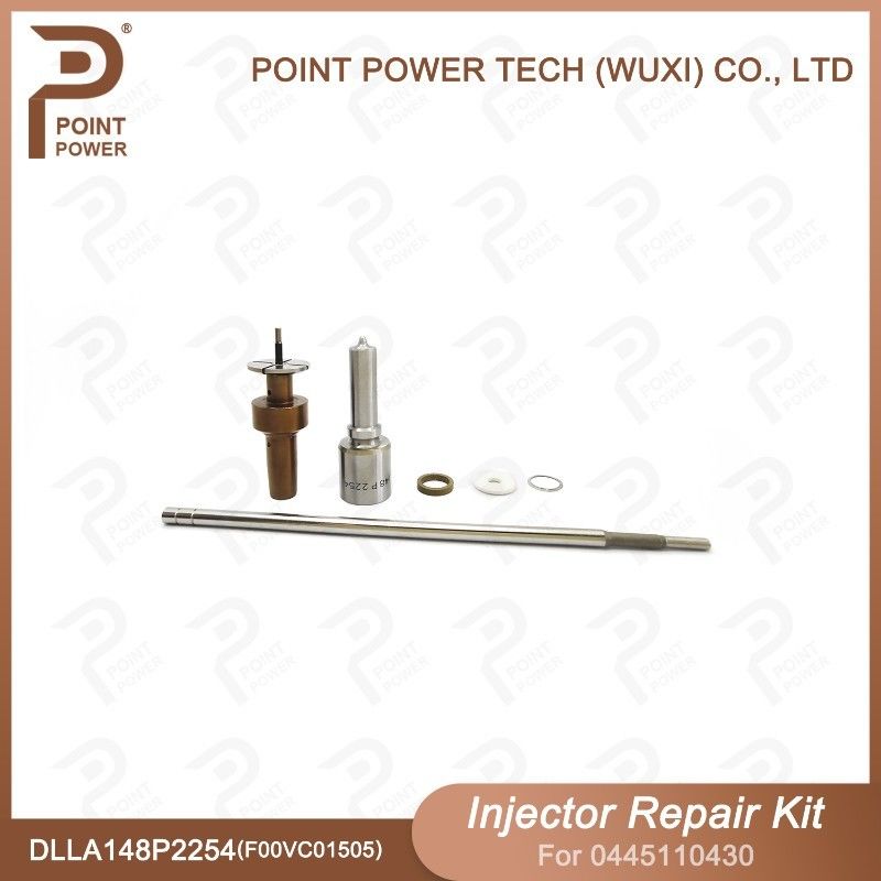 Kit de reparação de injetores Bosch para 0445110430 com bocal DLLA148P2254 e válvula F00VC01505