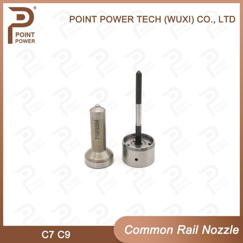C9 Bocal de injecção de carris comuns de aço de alta velocidade preto ISO9001 Bocal de injecção de diesel
