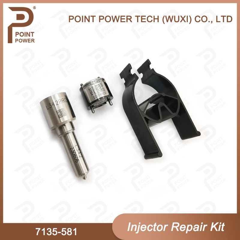 7135-581 Kit de reparação de injetores Delphi para injetor R00101D Inclui bocal H342 e válvula 9308-625C PSA DW10C aplicado