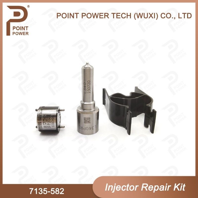 Kit de reparação Delphi 7135-582 para injetor R00201D Inclui bocal H340 e válvula 28297167