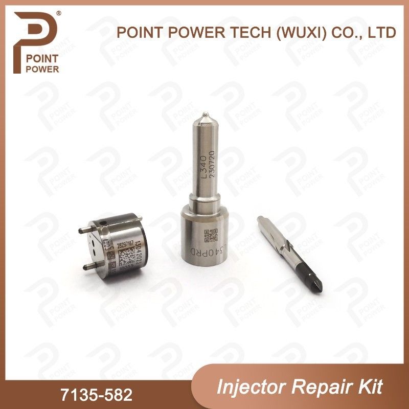 Kit de reparação Delphi 7135-582 para injetor R00201D Inclui bocal H340 e válvula 28297167