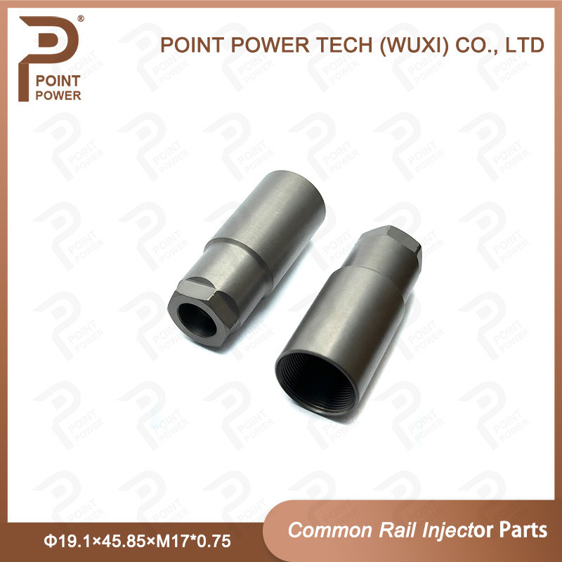 Injetor de combustível a diesel Partes sobressalentes tampa de bocal, tamanho Φ19.1×45.85×M17*0.75Para injetor piezo 115069