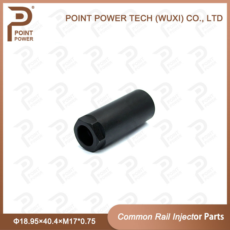 Noz de injecção de aço de alta velocidade, tampa de porca, tamanho Φ18.95×40.4×M17*0.75