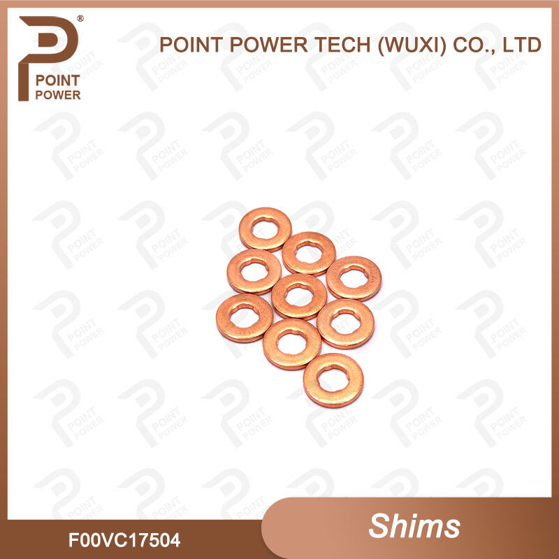 Novo F00VC17504 Bocal de injetor Lavadora de cobre F00V C17 504 Tamanho 7.5 * 15 * 2mm Diesel Sprayer Gasket para Shim