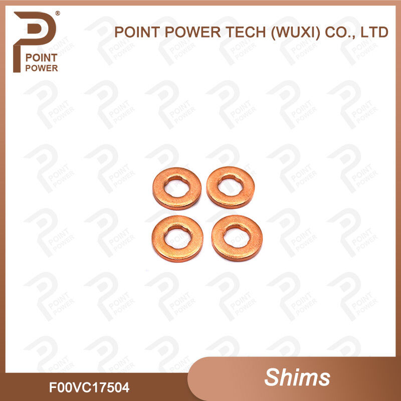 Novo F00VC17504 Bocal de injetor Lavadora de cobre F00V C17 504 Tamanho 7.5 * 15 * 2mm Diesel Sprayer Gasket para Shim