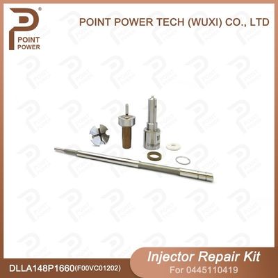 Kit de reparo de injetores 0445110419 para injetores de combustível diesel, inclui bico dlla148p1660 e válvula f00vc01202
